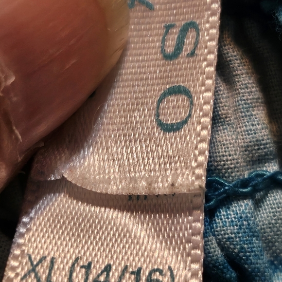 Calypso St Barth for Target Tie Dye Maxi dress Turquoise & White Size XL (14/16) - Picture 9 of 10